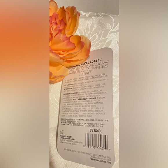 🎉L.A.COLORS Loose Eyeshadow Shimmering Pink CBES403 Lollipop 0.10OZ.💥 - Picture 5 of 8